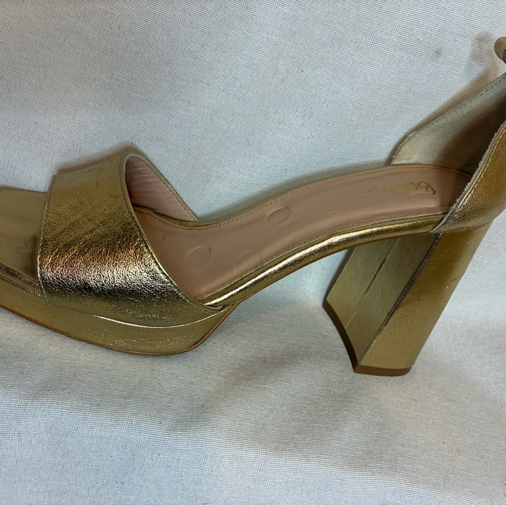 Boden Gold Platform Heels